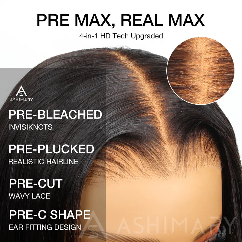 Ashimary Deep Wave Parting Max 10x6 Transparent Lace Frontal Wear and Go Wig Glueless Human Hair Wig - Image 7