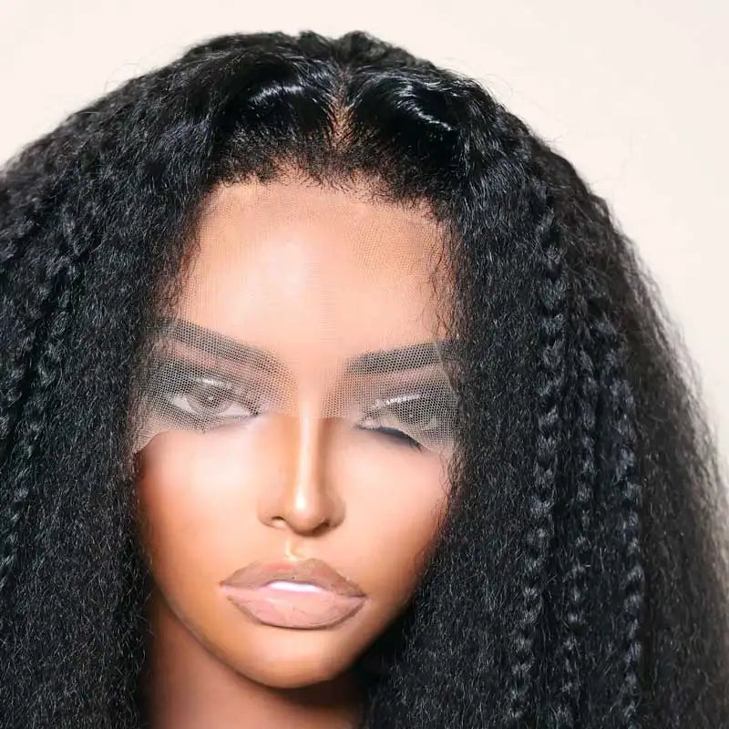 360 Lace Front KinkyStraight Human Hair Wigs For Women - Image 12