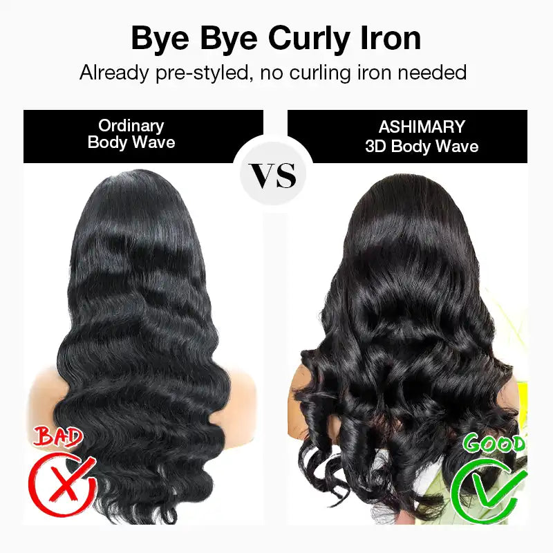 Air Wig| Ready To Go Body Wave HD Transparent Lace Human Hair Wig Easy on Easy off with Pre Plucked Hairline & Bleached Knots - Image 11