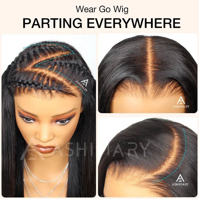 Ashimary Kinky Curly 10x6 Parting Max Melting Lace Glueless Human Hair Wig Bye Bye Knots Pre Cut Lace Wig - Image 5