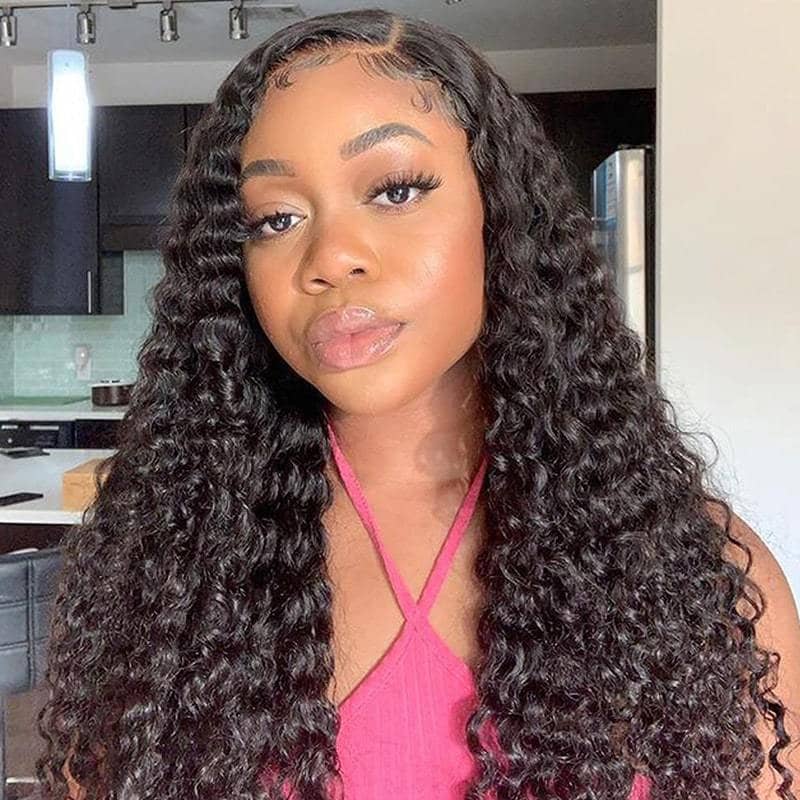 4C Natural Edges Water Wave Hair 13x4 HD Lace Front Wigs With Realistic Hairline - Image 2