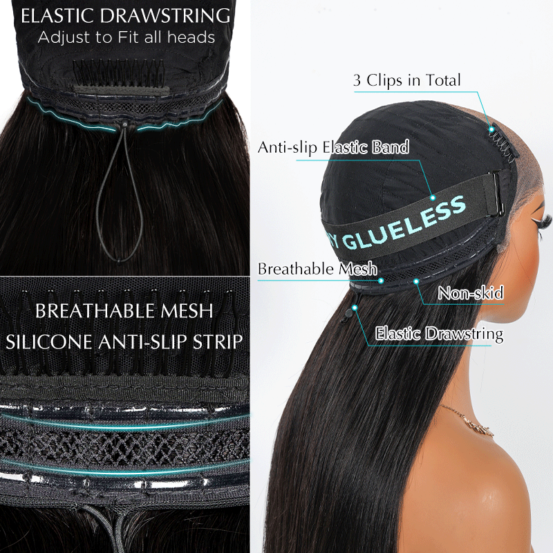 Pre-Braided Styles 10x6 Parting Max Pre Cut Transparent Lace Frontal Glueless Wig Put On & Go Human Hair - Image 17