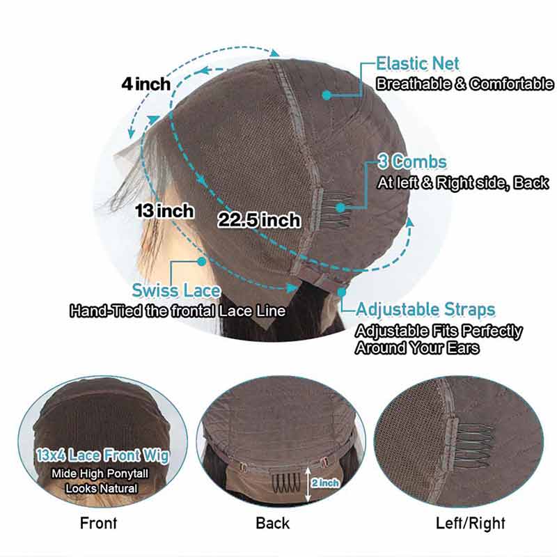 13x4 Body Wave HD Transparent Lace Front Wig 20 Inches 180% Density - Image 8