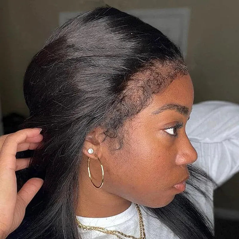 4C Edges BIG FOREHEAD HACK 13x2 Lace Frontal 100% Human Hair - Image 7