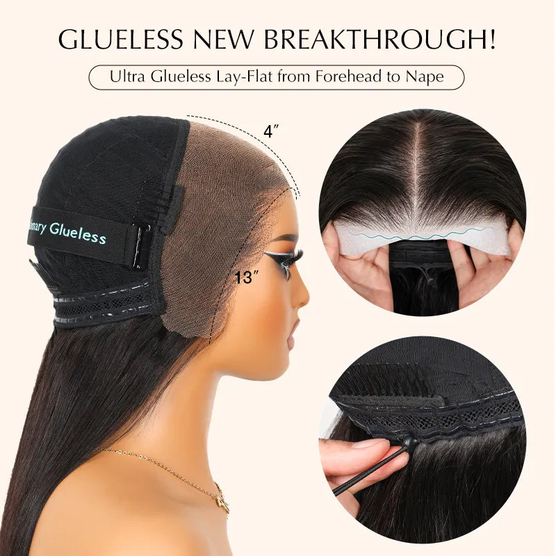 Trendy Ready to Wear Blonde Highlight Glueless Pre Cut Lace Body Wave Wigs with Pre Plucked Hairline & Bleached Knots - Image 12