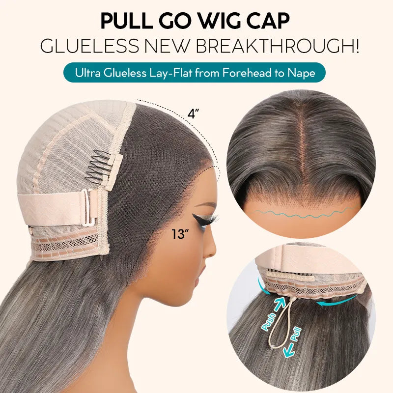 Straight Blonde Balayage with Dark Roots 13x4 Transparent Lace Frontal Clean Bleached & Pre-Plucked Wig Customized Color for Black Women - Image 13