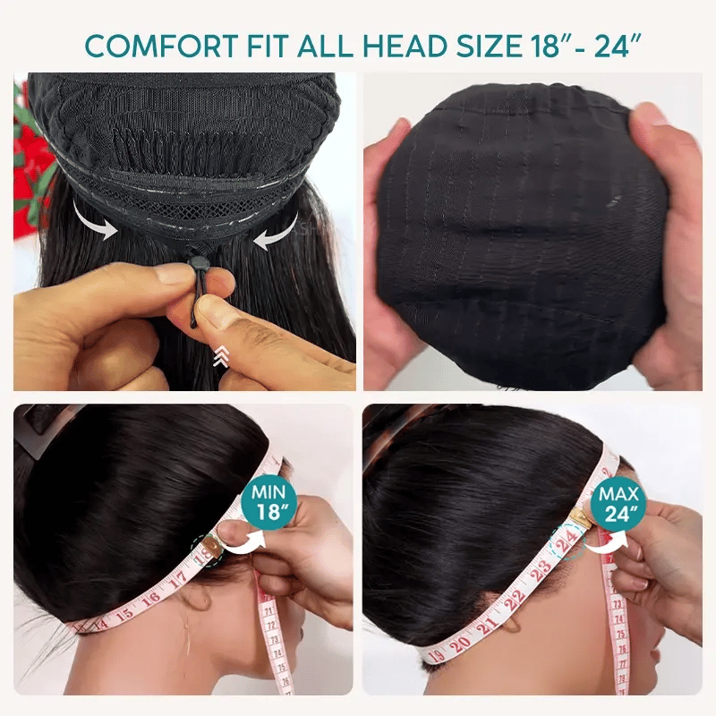 Brown Highlight Burmese Curly Glueless 13x6 Full Pull Go Lace Front Pre-Everything Human Hair Wig - Image 15