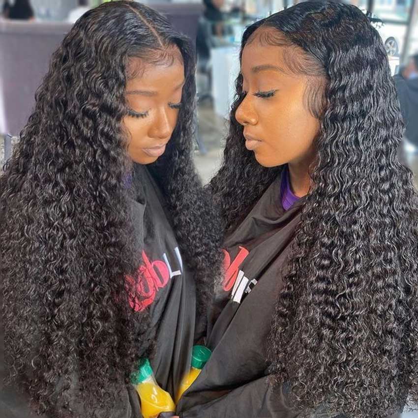 Upgrade 13*6 Water Wave Lace Front Wig Brazilian Human Hair 150% 180% 250% Density - Image 3