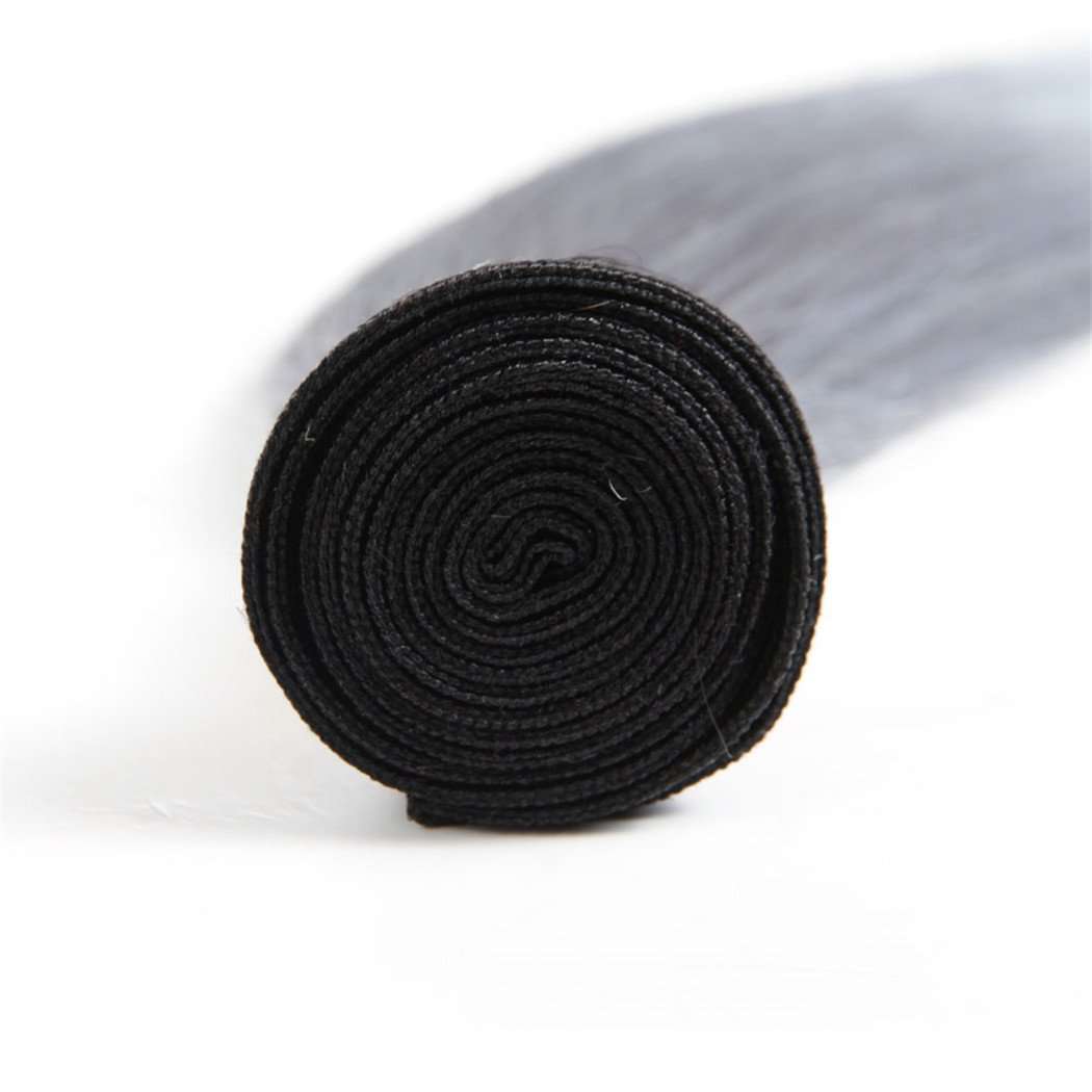 4 Bundles Grey Ombre Hair Straight Brazilian Human Hair Bundles - Image 3