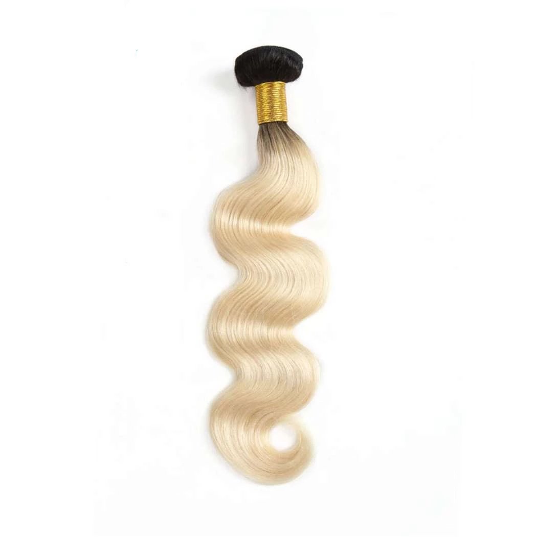 4 Bundles 1b/613 Ombré Blonde Hair Body Wave Brazilian Human Hair - Image 4