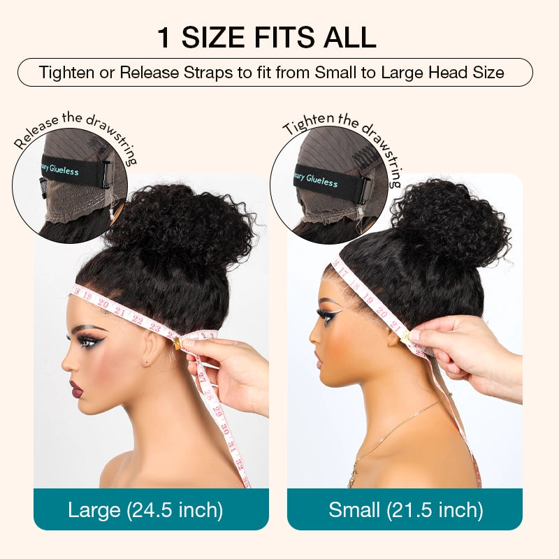 Extra 70% OFF| Yaki Straight Invisi Strap 360 Skin Lace Frontal Glueless Lay Flat Pre Cut Lace Human Hair Wig - Image 9