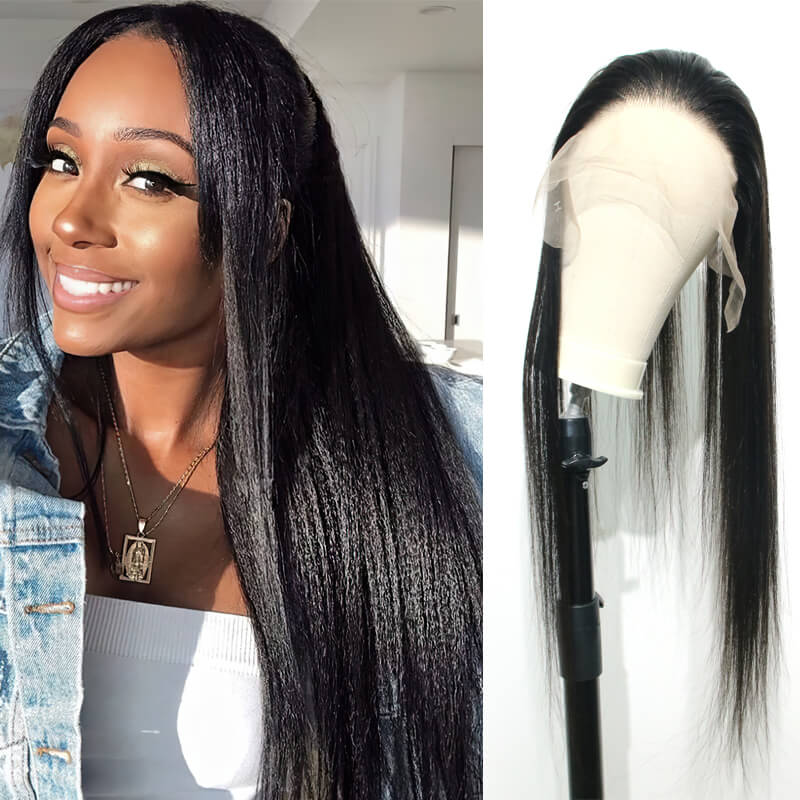 Lace Front Wig Cap with Hair for Making Wigs Adjustable Straps and Combs 13x4 Swiss Lace 100% Human Hair - Image 2