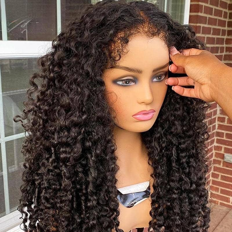 4C Edges Water Wave Hair Realistic Hairline 5x5 Transparent HD Lace Closure WIgs - Image 2