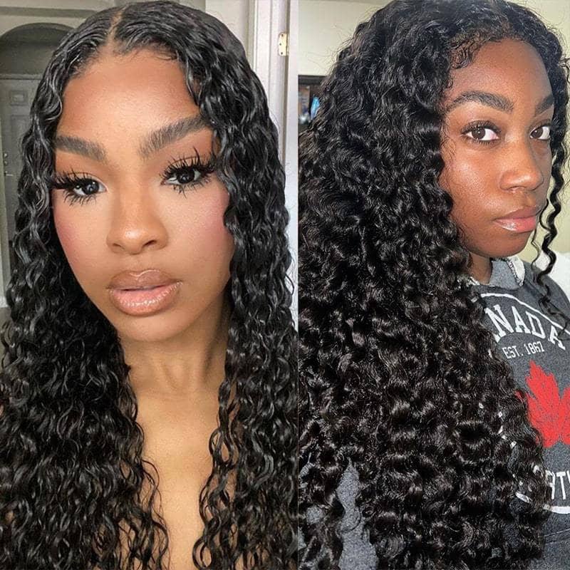 4C Edges Water Wave Hair Realistic Hairline 5x5 Transparent HD Lace Closure WIgs - Image 8