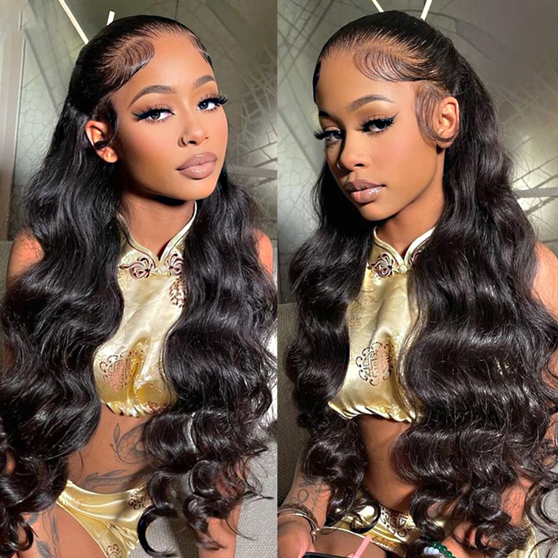 13x4 Body Wave HD Transparent Lace Front Wig 20 Inches 180% Density - Image 5