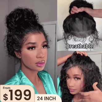 Deep Wave Invisi Strap Snug Fit 360 Transparent Lace Frontal BleachedKnots Pre Cut Lace Wig