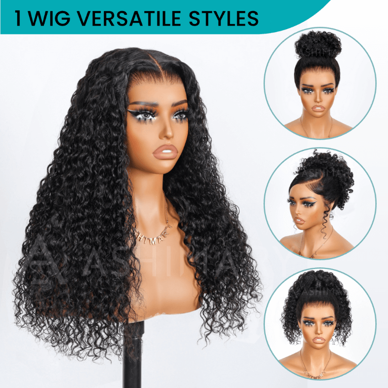 Deep Wave Invisi Strap Snug Fit 360 Transparent Lace Frontal BleachedKnots Pre Cut Lace Wig - Image 15