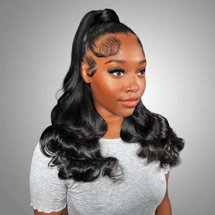Clear 360 Transparent Lace Body Wave Human Hair Wig - Image 10