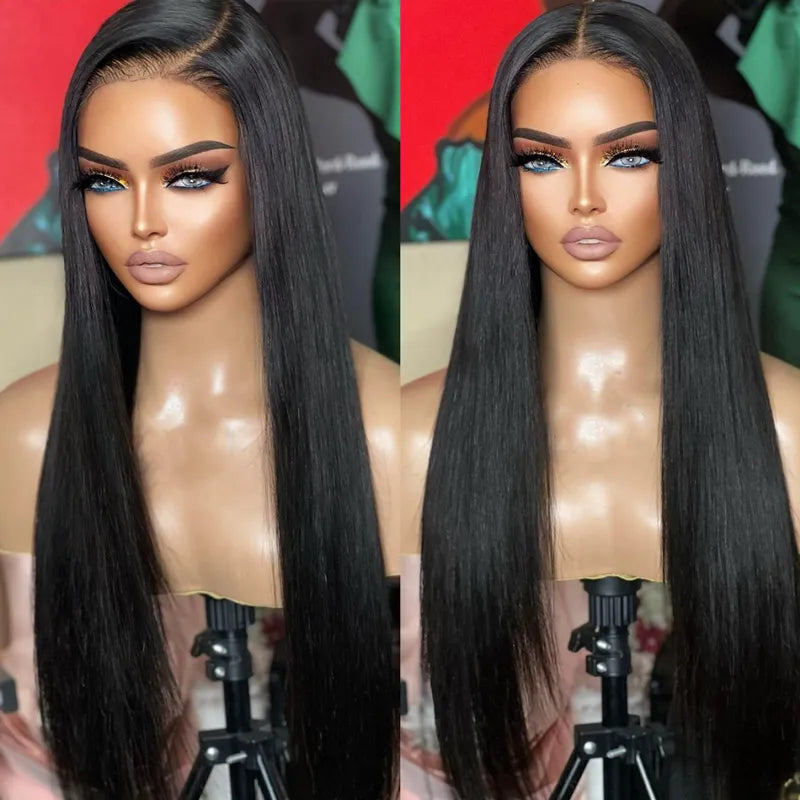 Silky Straight Invisi Strap Snug Fit 360 Transparent Lace Frontal Bleached Knots Pre Cut Lace Optional Wig - Image 11