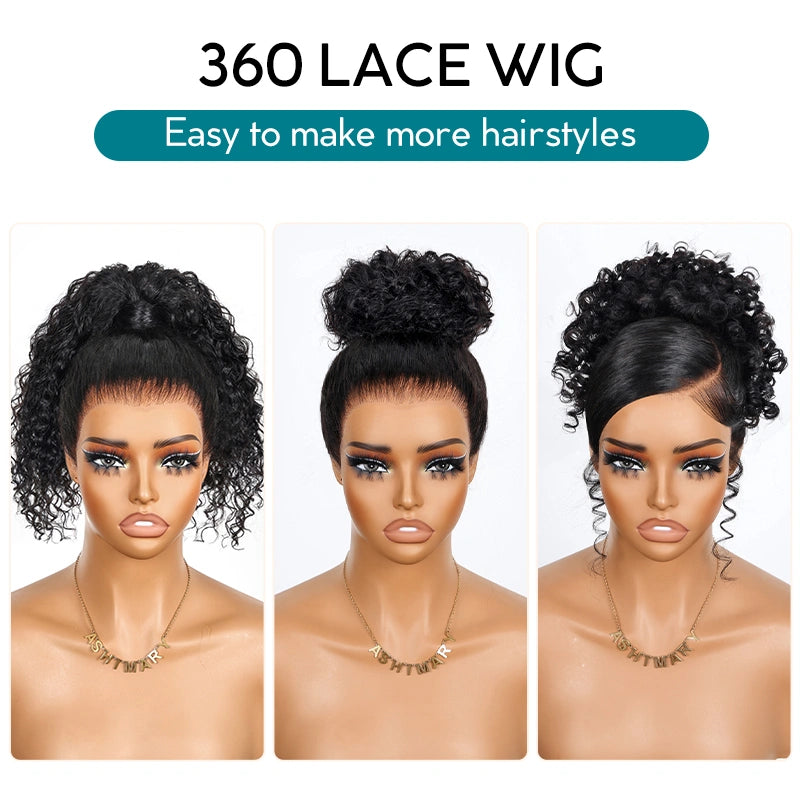 Water Wave Invisi Strap Snug Fit 360 Transparent Lace Frontal Bleached Knots Pre Cut Lace Wig - Image 15