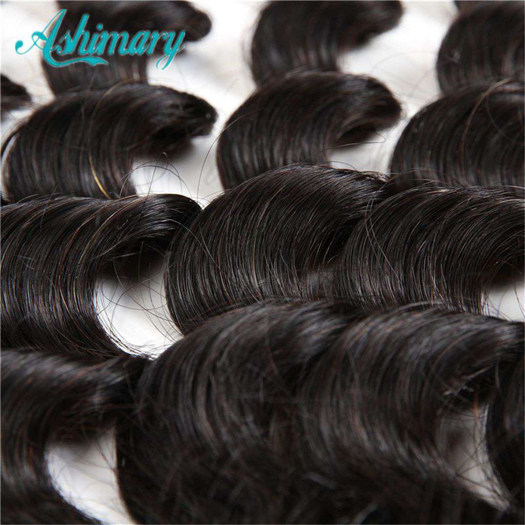 13x4 HD Transparent Lace Frontal Loose Deep Wave Hair Natural Color - Image 5