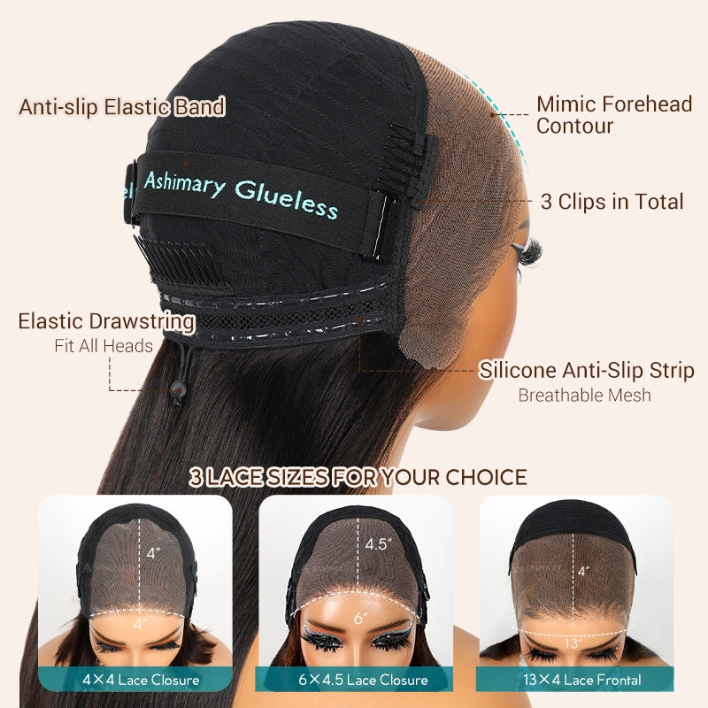 Flash Sale Highlight Bob Yaki Straight Human Hair 180% Density Pre Bleached Tiny Knots Glueless Wig - Image 9