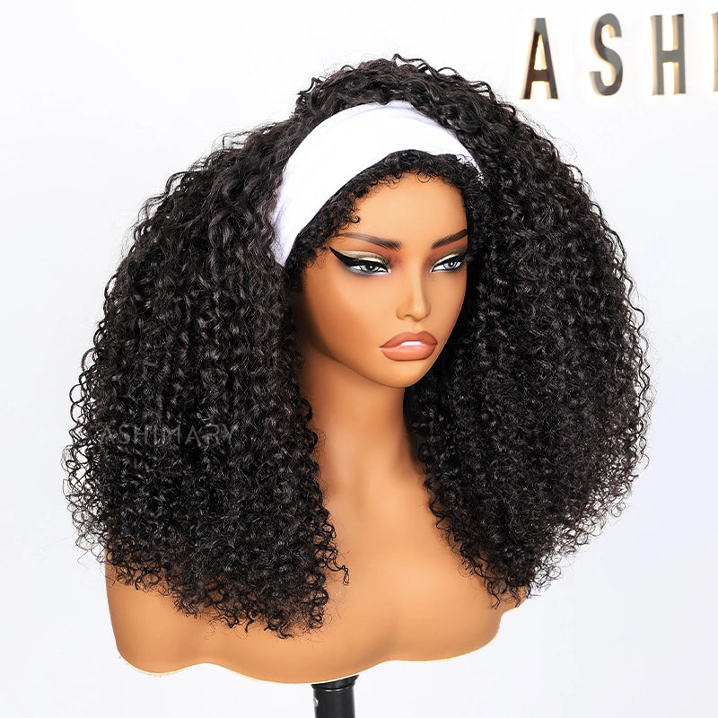 4C Edge Hairline 3.0 Half Wig with Drawstring Kinky Curly Ready To Go Wig 3 in 1 Half Wig Human Hair Affordable Wig - Image 12