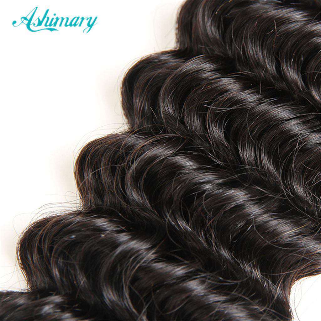 Luxurious Deep Wave 4 Bundles With Closure Natural Color - Image 3