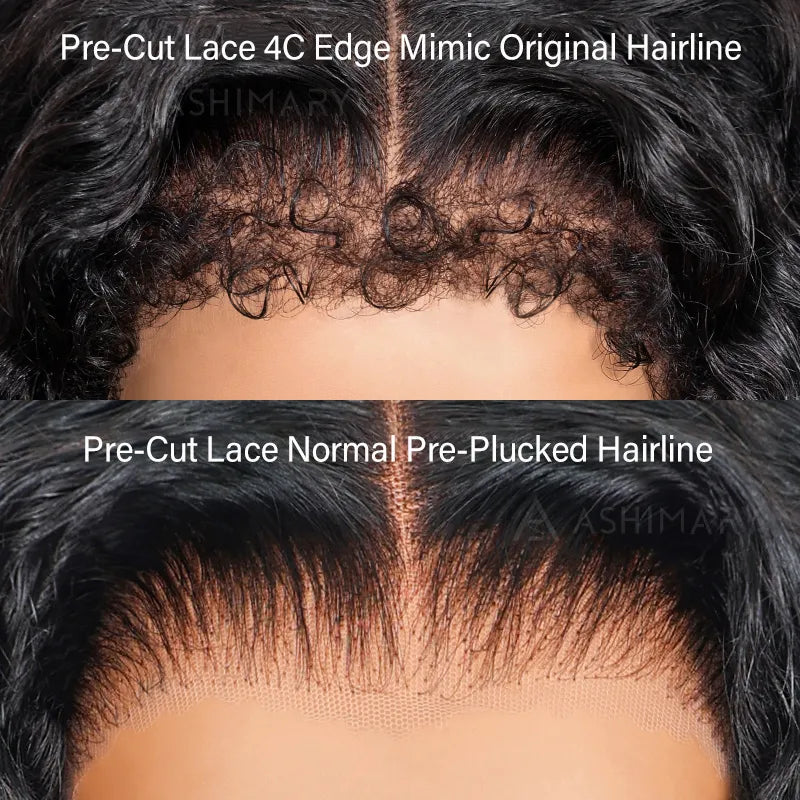 Water Wave Invisi Strap Snug Fit 360 Transparent Lace Frontal Bleached Knots Pre Cut Lace Wig - Image 20