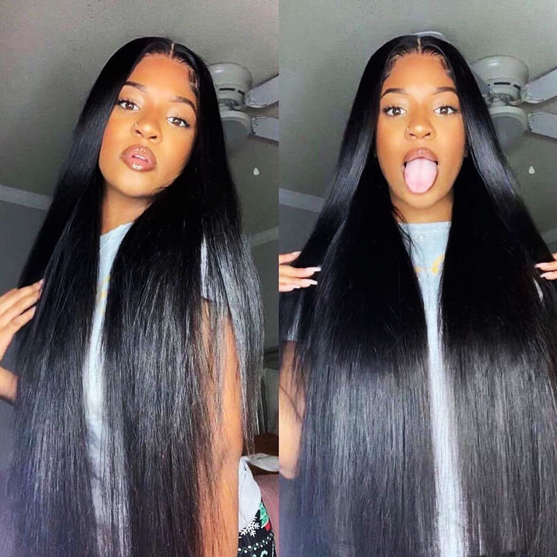 Lace Front Wig Cap with Hair for Making Wigs Adjustable Straps and Combs 13x4 Swiss Lace 100% Human Hair - Image 5