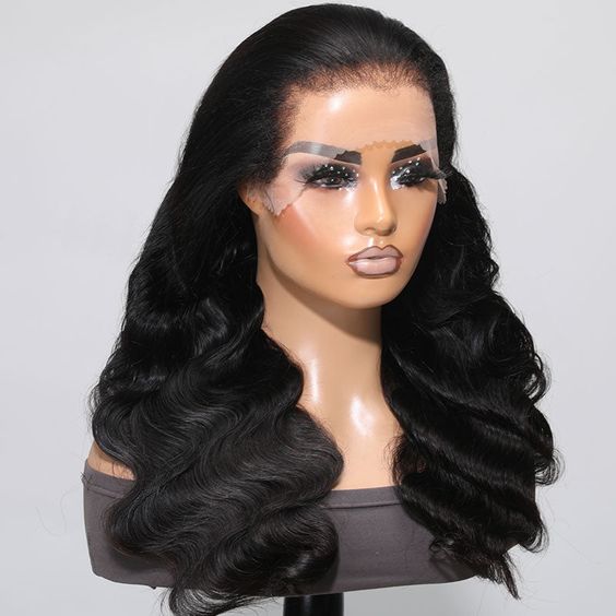 4C Edge Hairline-Body Wave 13x4 HD Invisible Lace Frontal Wigs With Kinky Edges Curly Baby Hair - Image 5