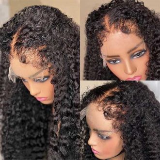 4C Edge 5x5 HD Transparent Lace Closure Deep Wave Wigs