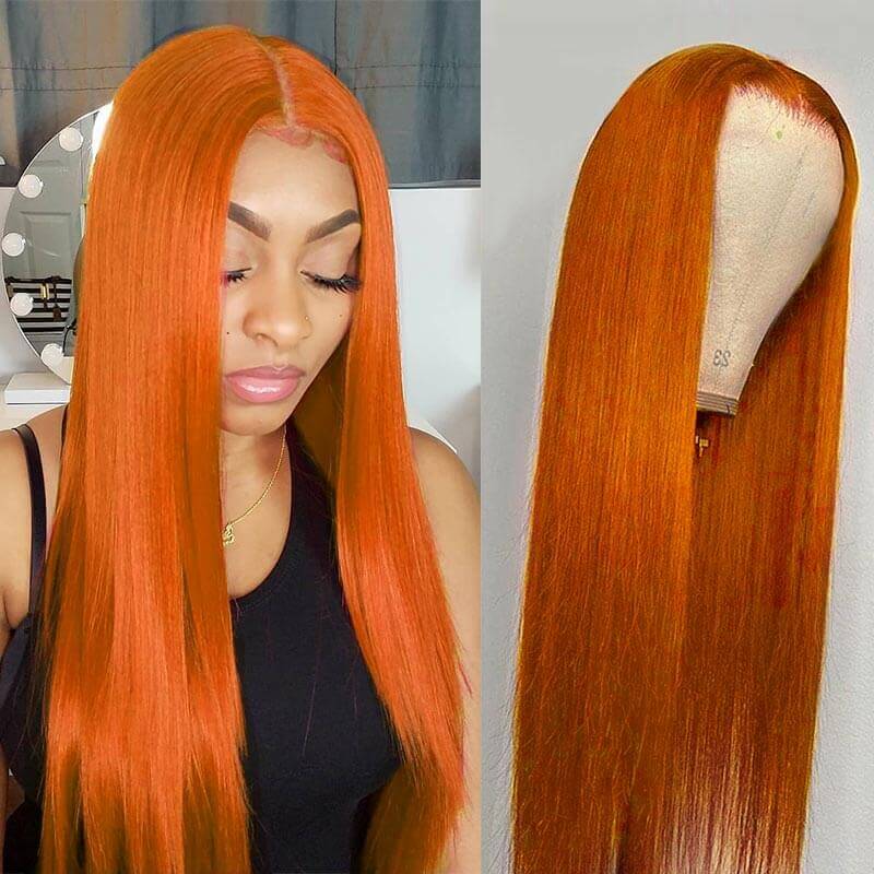 Ginger 4x4 5x5 6x6 Glueless Lace Wigs 180% 250% Density Wigs Ashimary Virgin Hair - Image 3