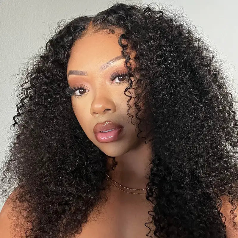 4C Hairline Wigs - Kinky Curly 4x4 & 4x6 Lace Closure with Realistic Hairline Human Hair Wig with Natural 4C Edges - Image 4