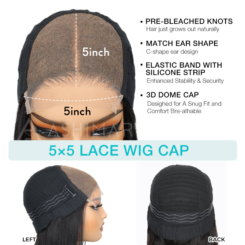 No Extra Work Ready to Wear & Go Highlight Piano Color Pre-Cut HD Lace Bob Wig - Image 9