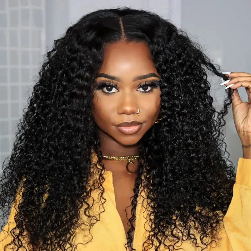 Kinky Curly 13x4 & 5x5 HD Transparent Lace Wig - Image 4