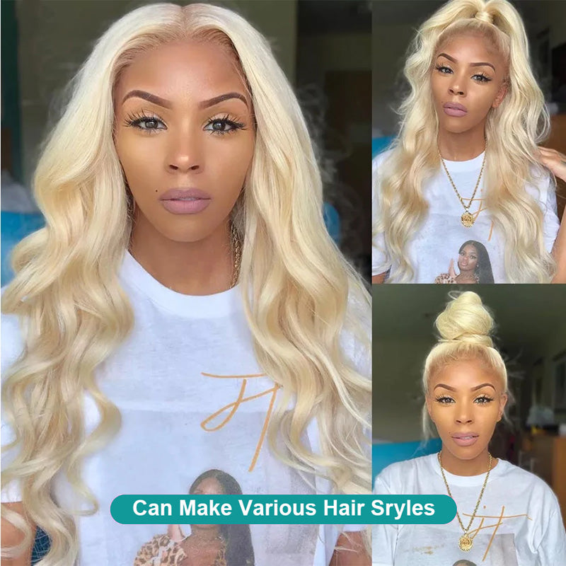 613 Blonde Body Wave Transparent HD Lace Front Wigs 13x4 Ashimary Human Hair - Image 3