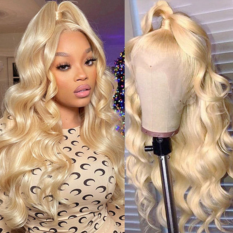 613 Blonde Body Wave Transparent HD Lace Front Wigs 13x4 Ashimary Human Hair - Image 7