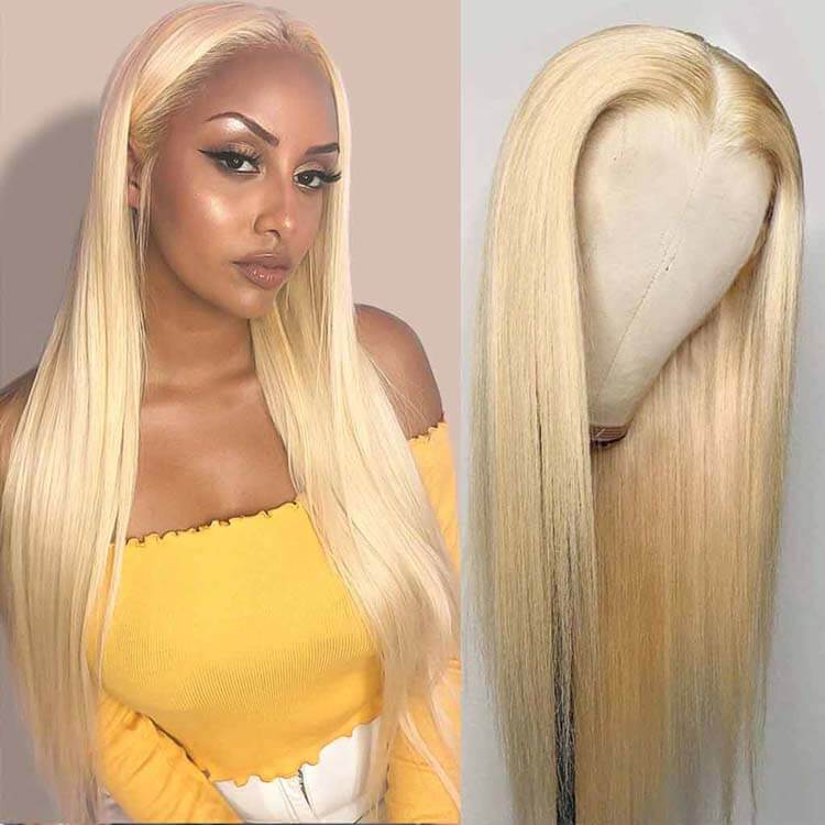 613 Blonde Lace Front Wigs 13*4 Frontal Brazilian Ashimary Human Hair - Image 6