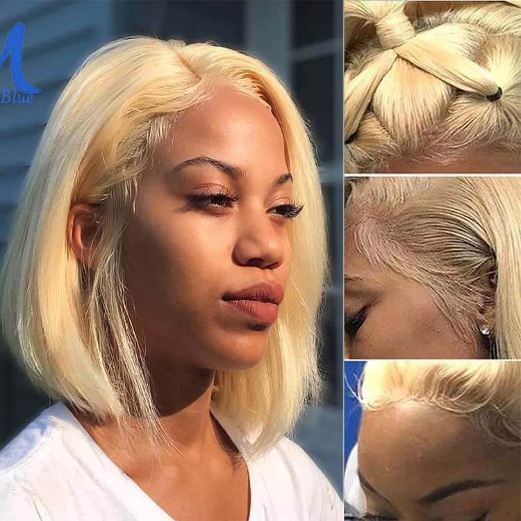 613 Blonde Lace Front Wigs 13*4 Frontal Brazilian Ashimary Human Hair - Image 7