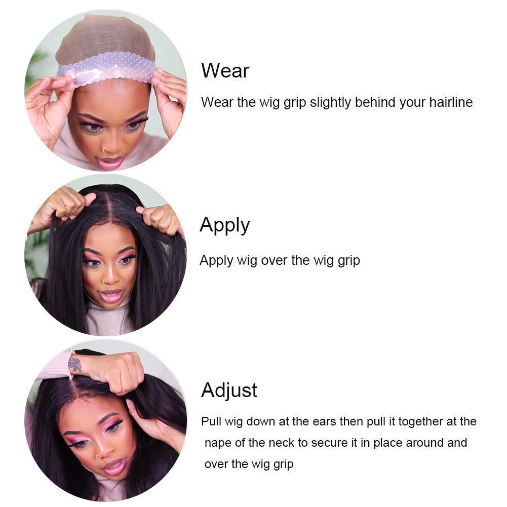 Ashimary Non Slip Transparent Silicone Band Adjustable Elastic Band - Image 3