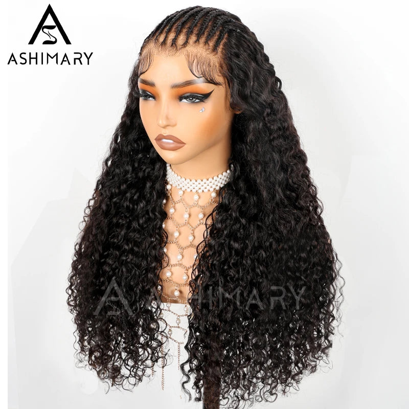 Pre-Braided Styles 10x6 Parting Max Pre Cut Transparent Lace Frontal Glueless Wig Put On & Go Human Hair - Image 18