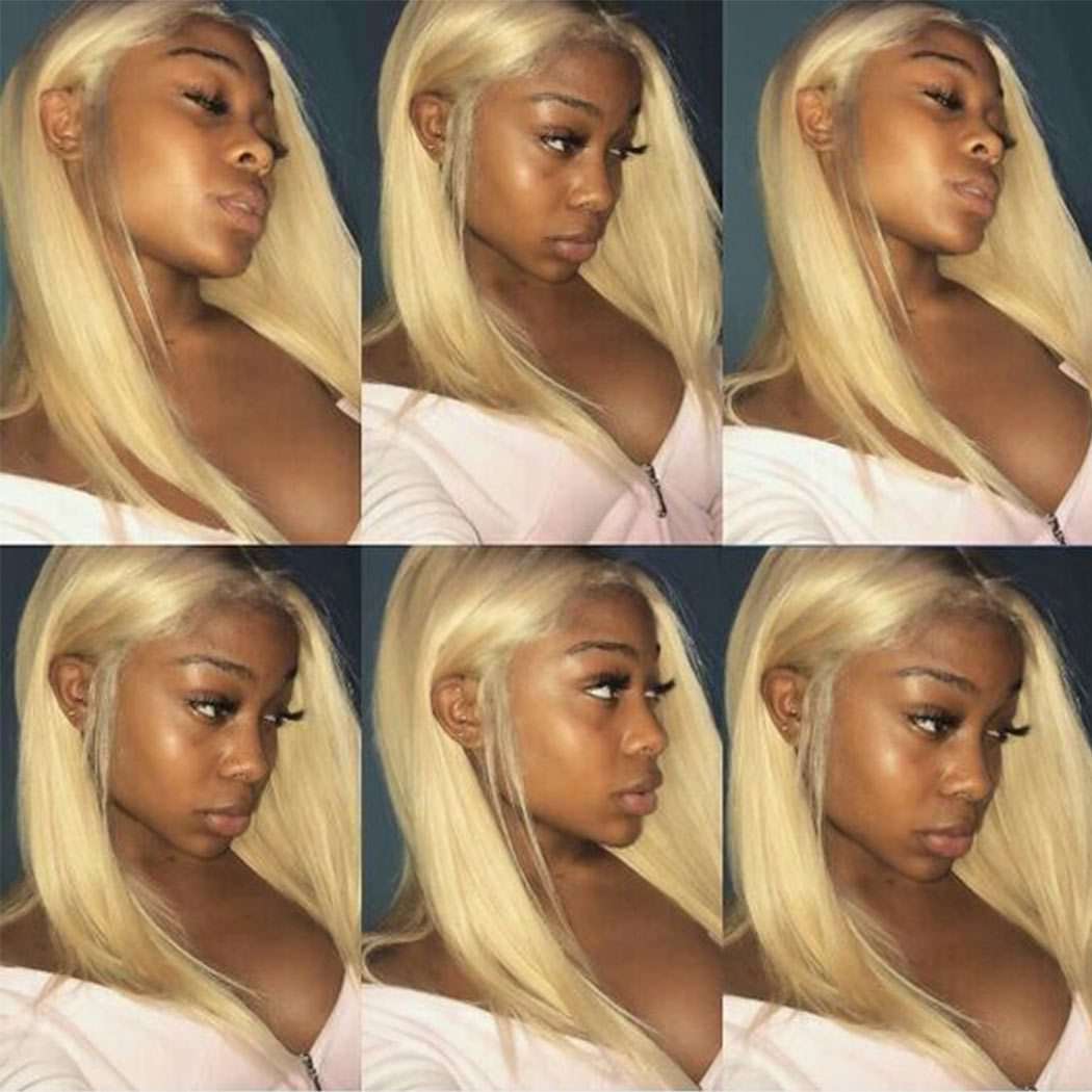 4 Bundles 613 Honey Blonde Straight Brazilian Human Hair Bundles