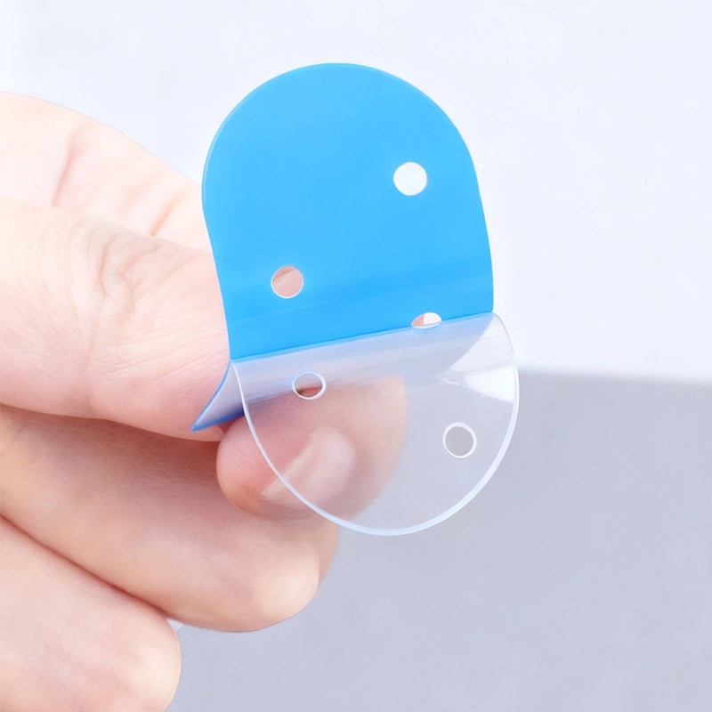 20 Pcs Ashimary Upgraded Ear-Shaped Toupee Tape Strips Blue Double Sided Waterproof - Image 4