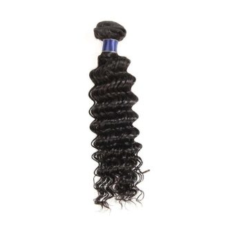 Deep Wave Hair Bundles 9A Brazilian Human Hair Natural Color