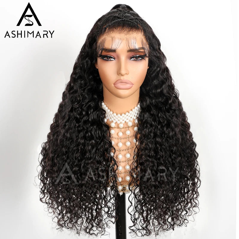 Pre-Braided Styles 10x6 Parting Max Pre Cut Transparent Lace Frontal Glueless Wig Put On & Go Human Hair - Image 19
