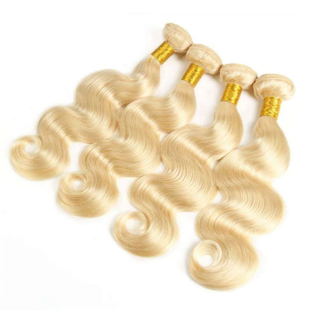 4 Bundles Honey Blonde Body Wave Brazilian Human Hair Bundles - Image 2
