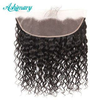 13x4 HD Transparent Lace Frontal Water Wave Natural Color Hair