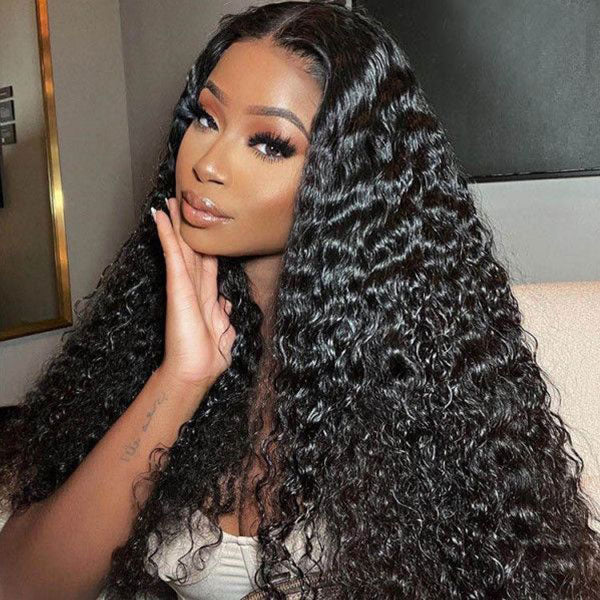 Air Wig|Upgrade Pre Cut Lace Wear Go Glueless Deep Wave Wig with Pre Bleached Knots & Plucked Hairline - Image 4