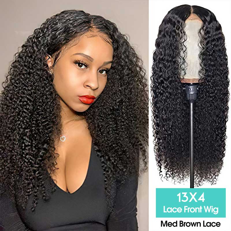 Kinky Curly 13x4 & 5x5 HD Transparent Lace Wig - Image 11
